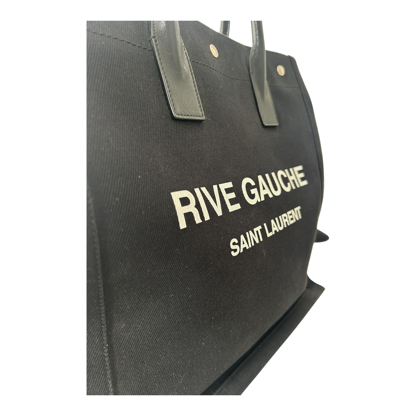 Saint Laurent Black Rive Gauche Tote - 631682