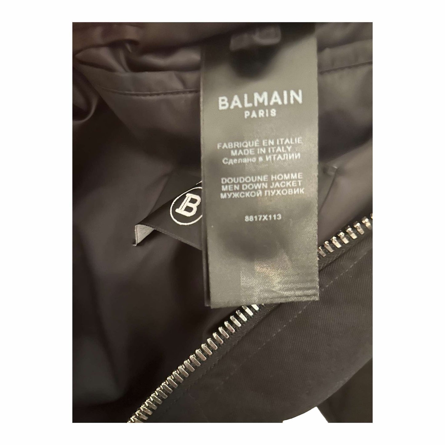 Men's Balmain Puffer Coat - 52