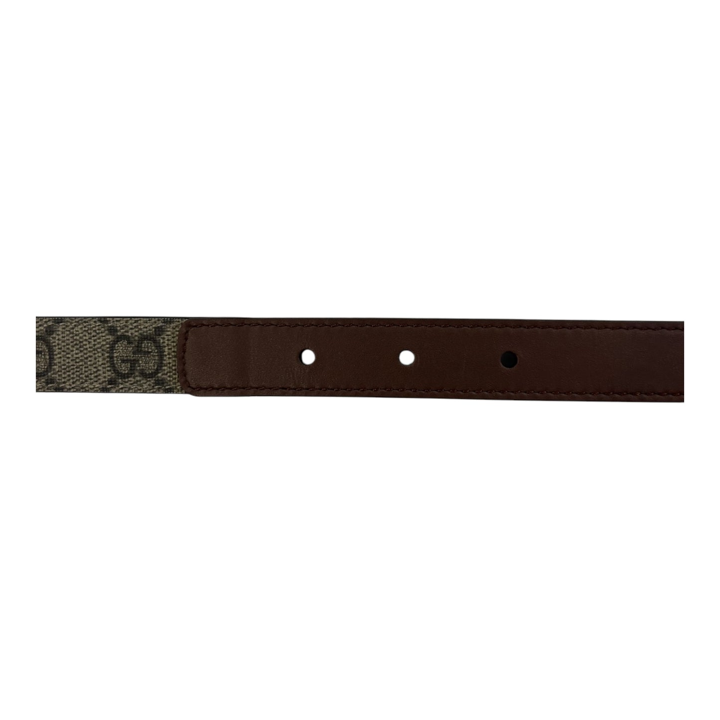 Gucci Ladies Monogram Mini GG Belt - (85/34) - 409417