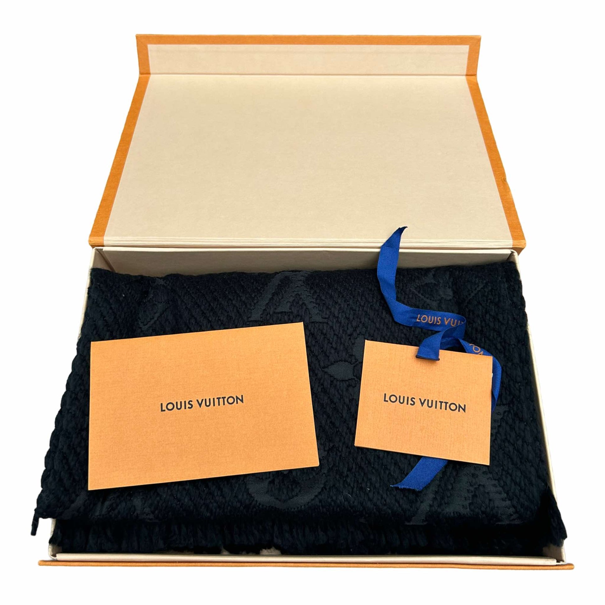 Louis Vuitton Black Logomania Scarf