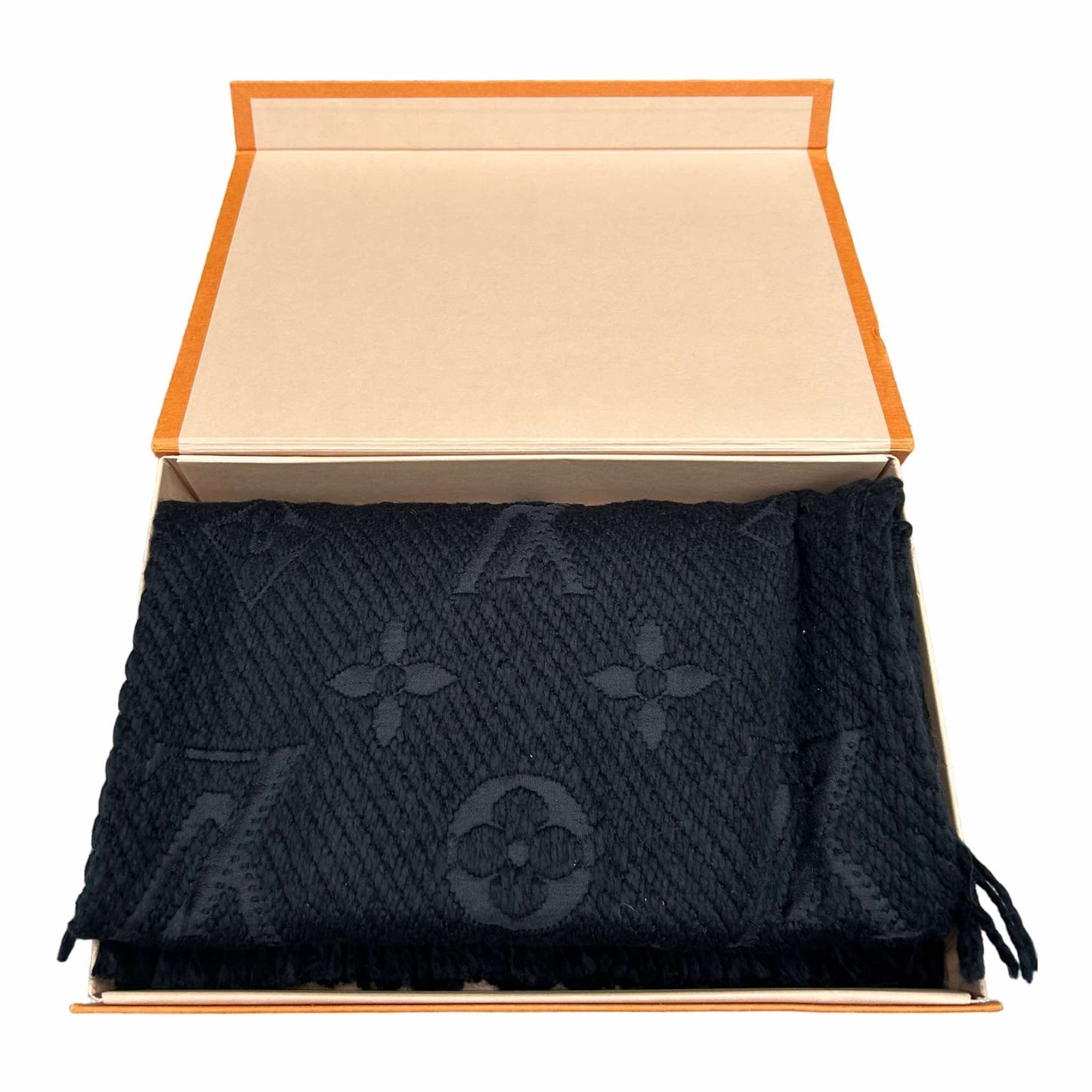 Louis Vuitton Black Logomania Scarf