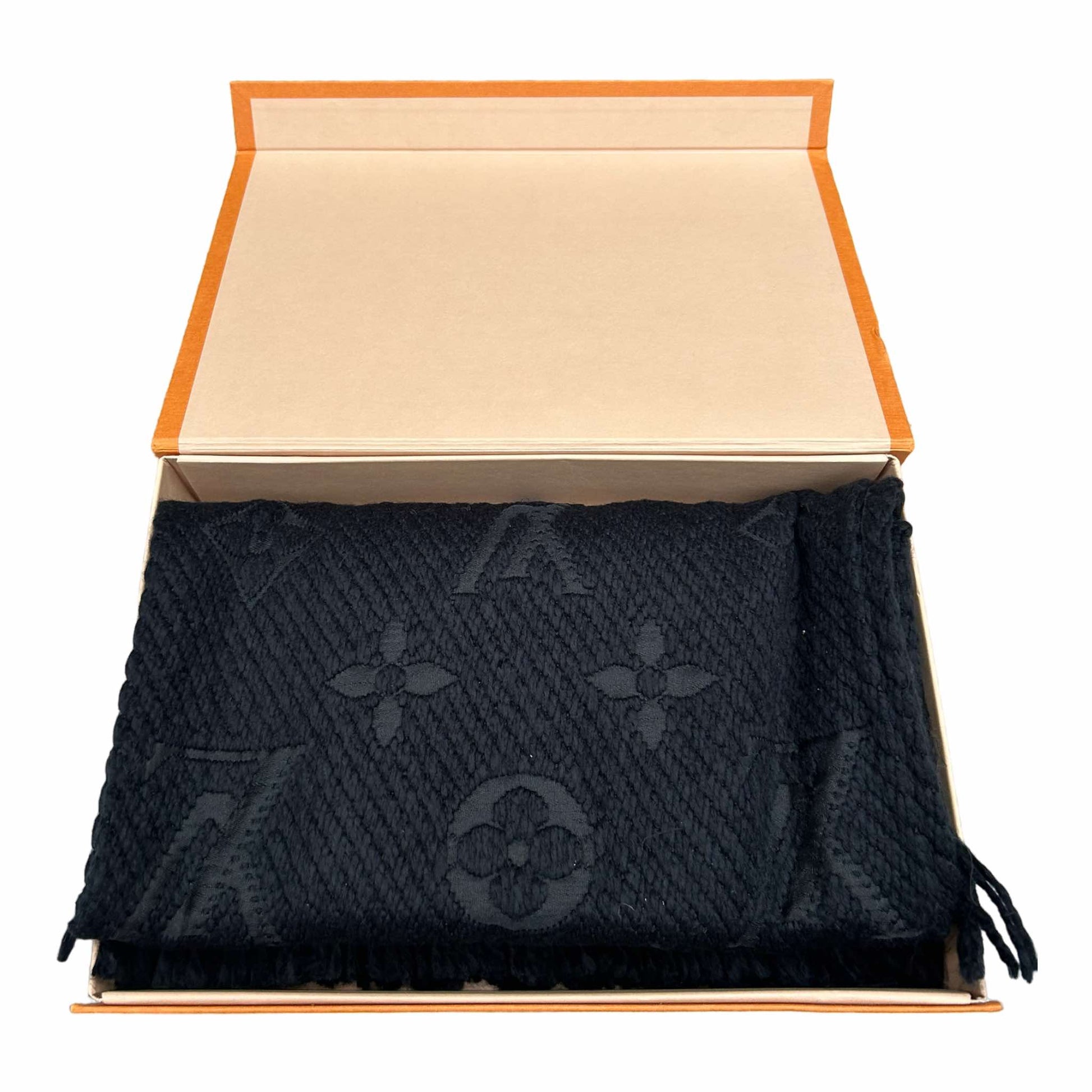 Louis Vuitton Black Logomania Scarf