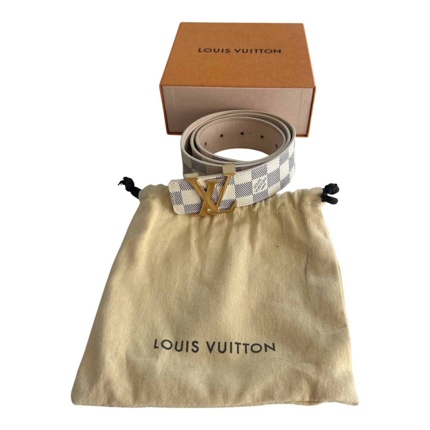 Louis Vuitton Damier Azur Belt (85/34) - M9609