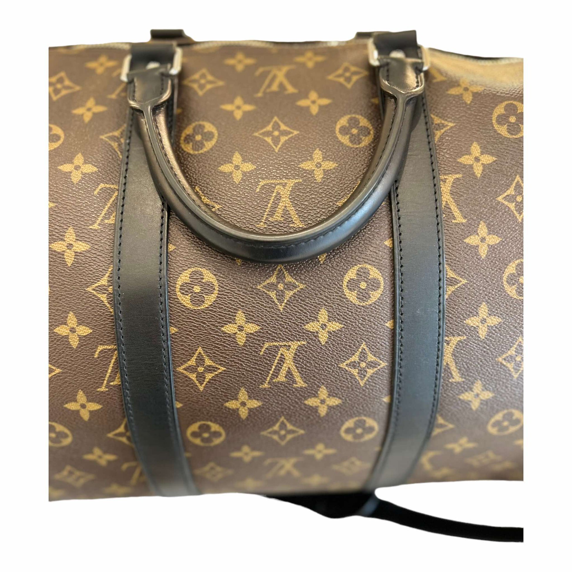 Louis Vuitton Monogram Macassar Bandoulière Keepall 55 - M56714