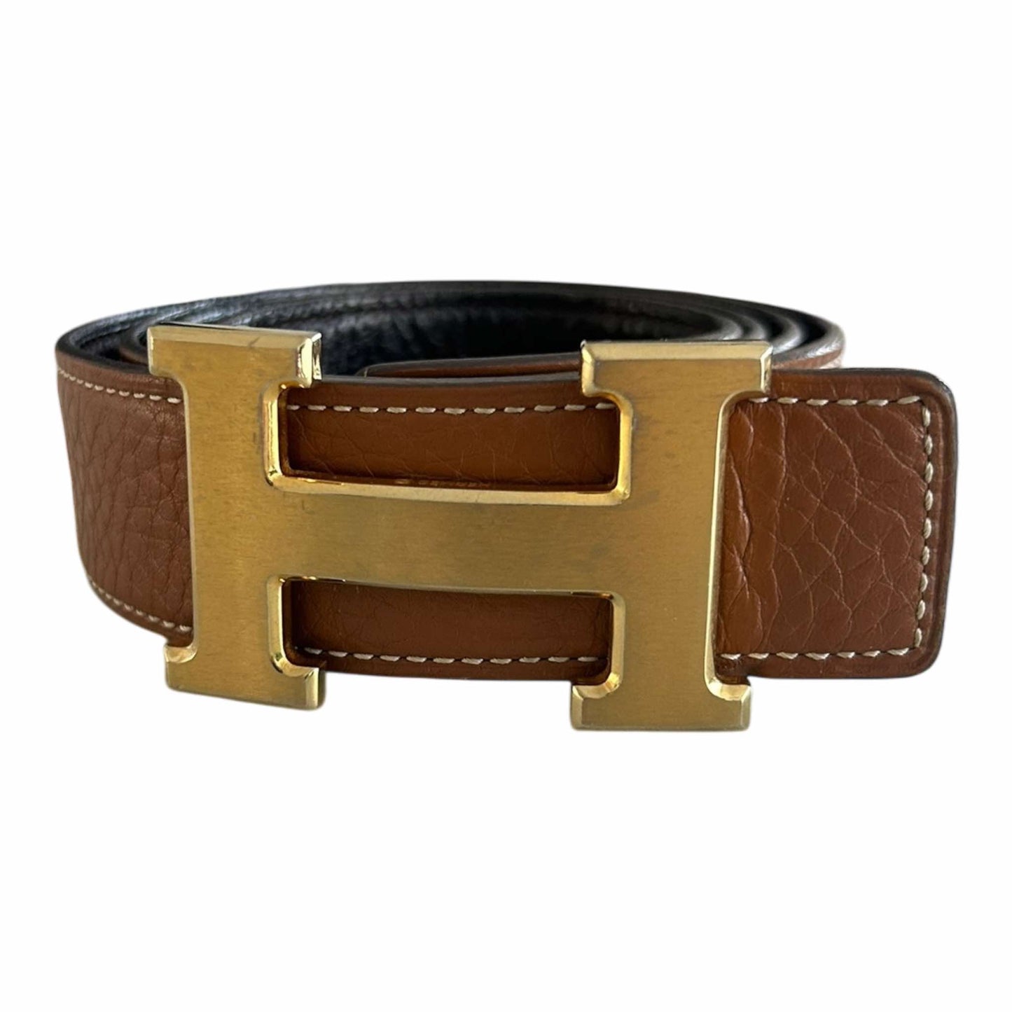 Hermès Gold Reversible 32mm Belt (90/36)