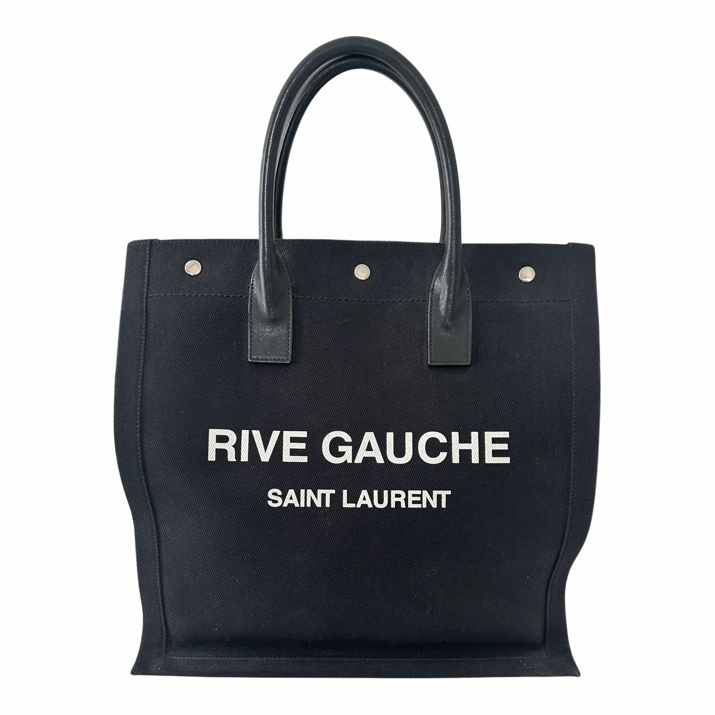 Saint Laurent Black Rive Gauche Tote - 631682