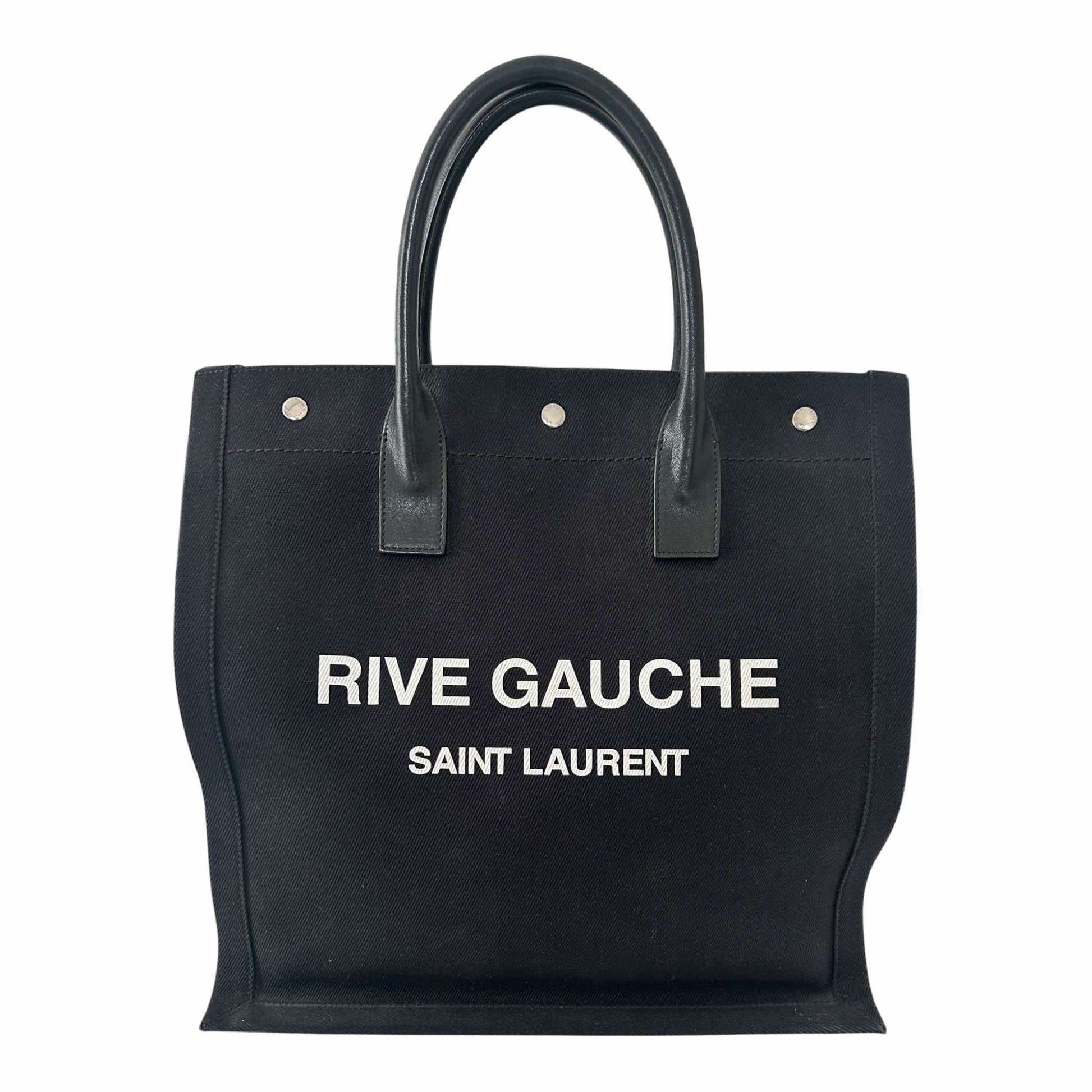 Saint Laurent Black Rive Gauche Tote - 631682