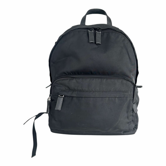 Prada Black Re-Nylon & Saffiano Leather Backpack