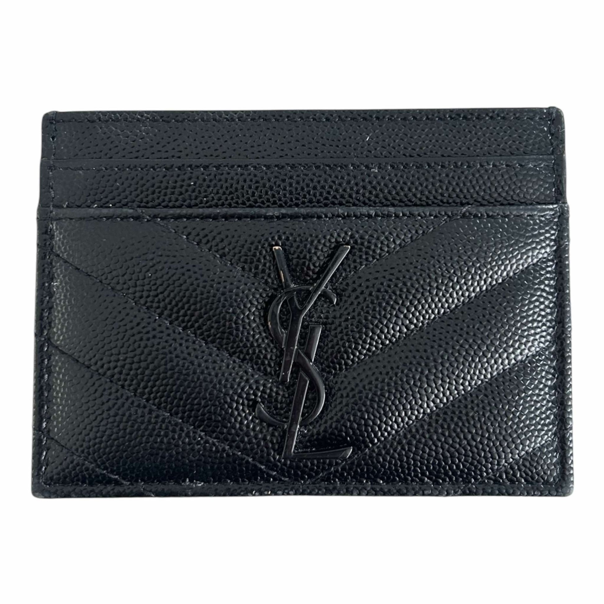 Saint Laurent Black Card Holder - 423291