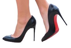 Zoomed in Christian Louboutin Heels