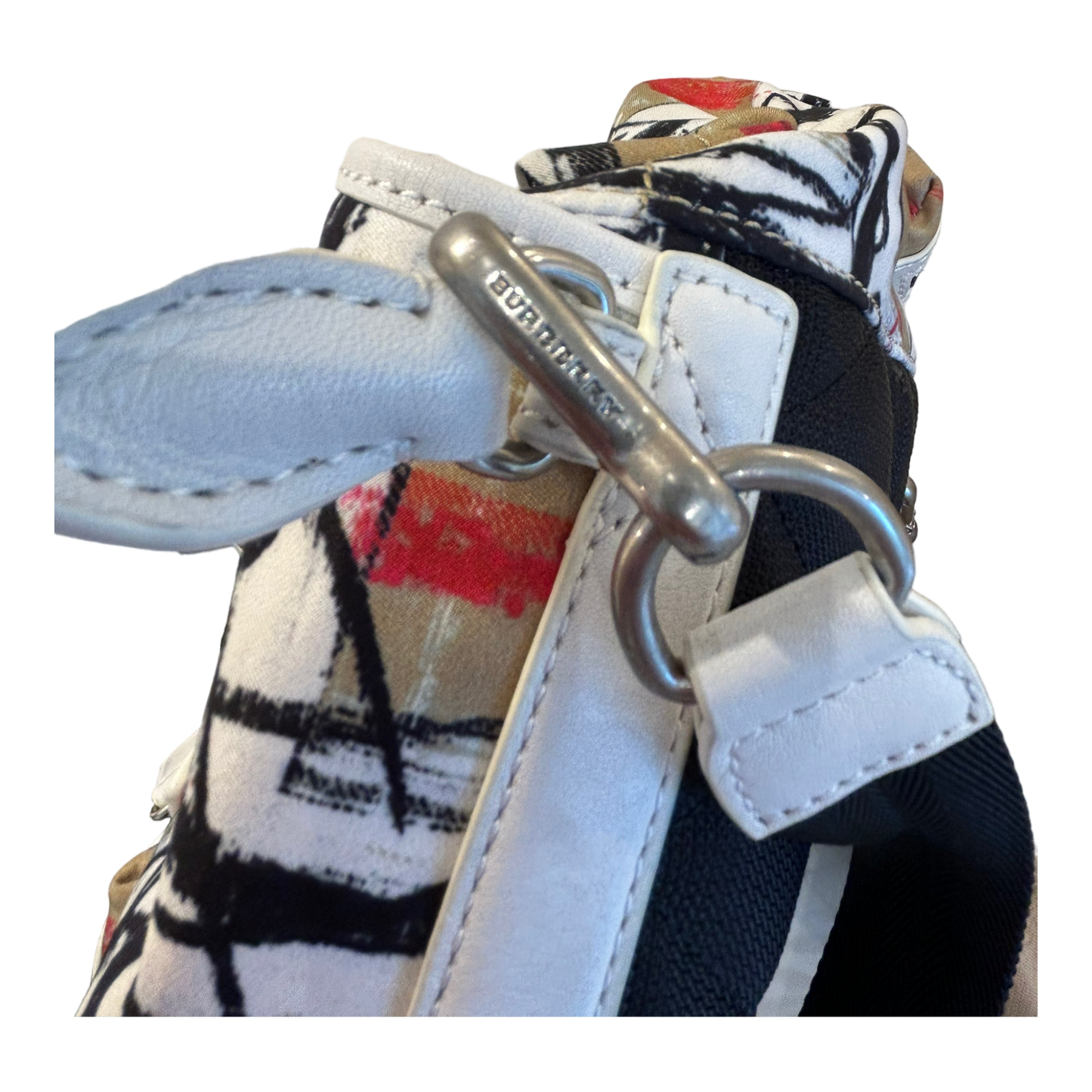 Burberry Scribble Check Mini Backpack