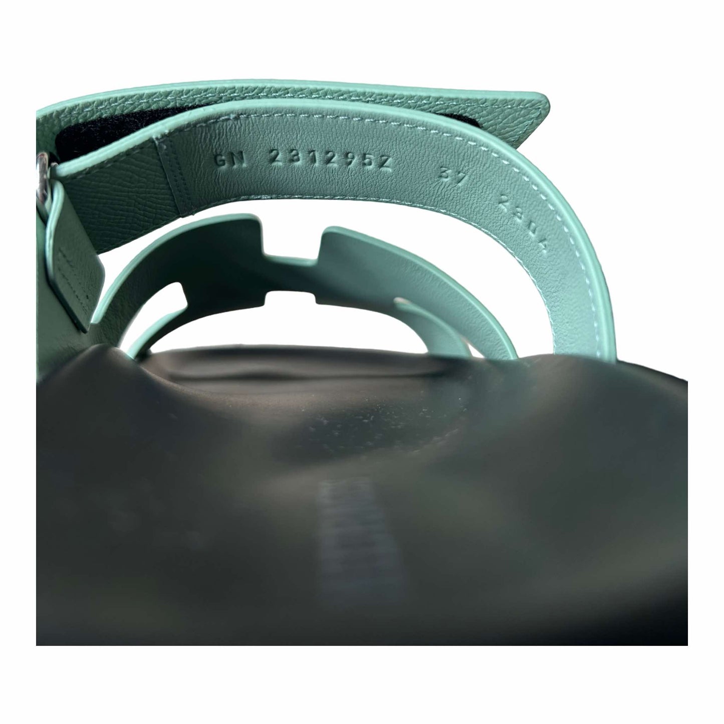 Hermès Chypre Sandals Vert Jade - Size EU 37