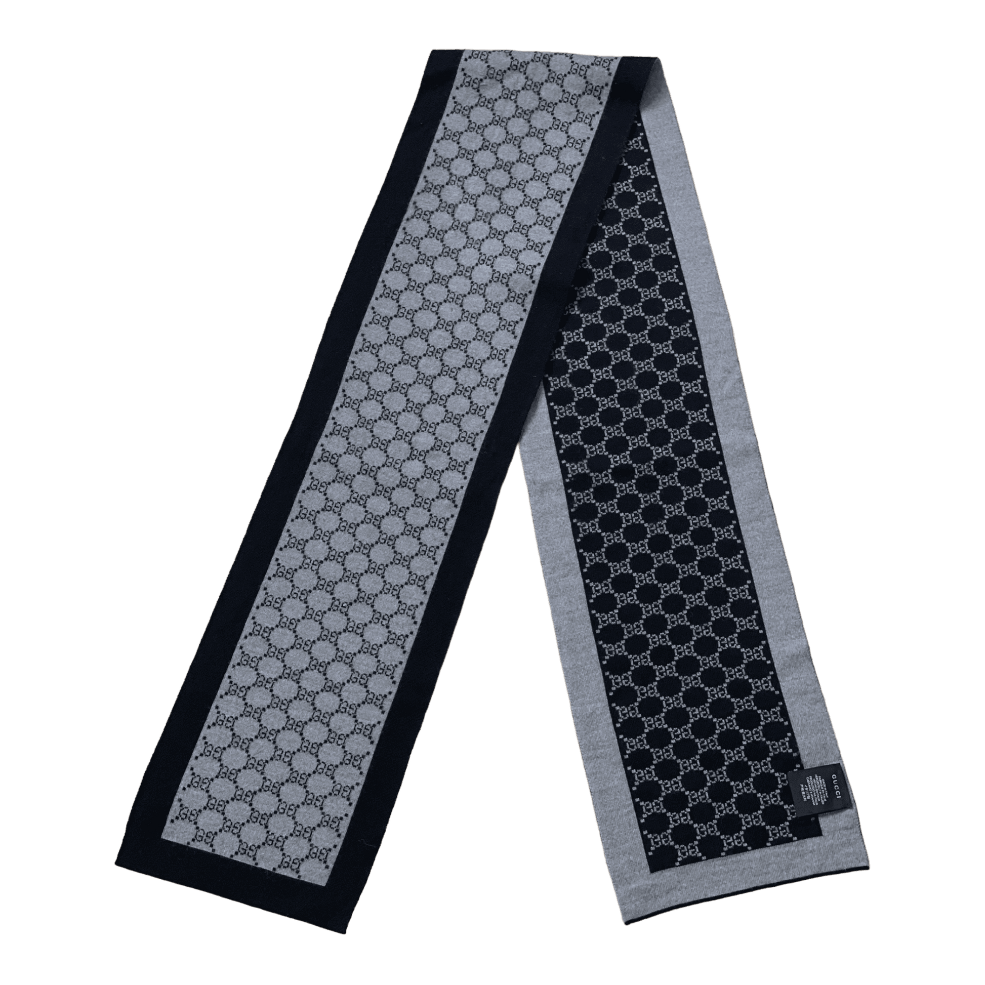 Gucci Black & Grey Scarf