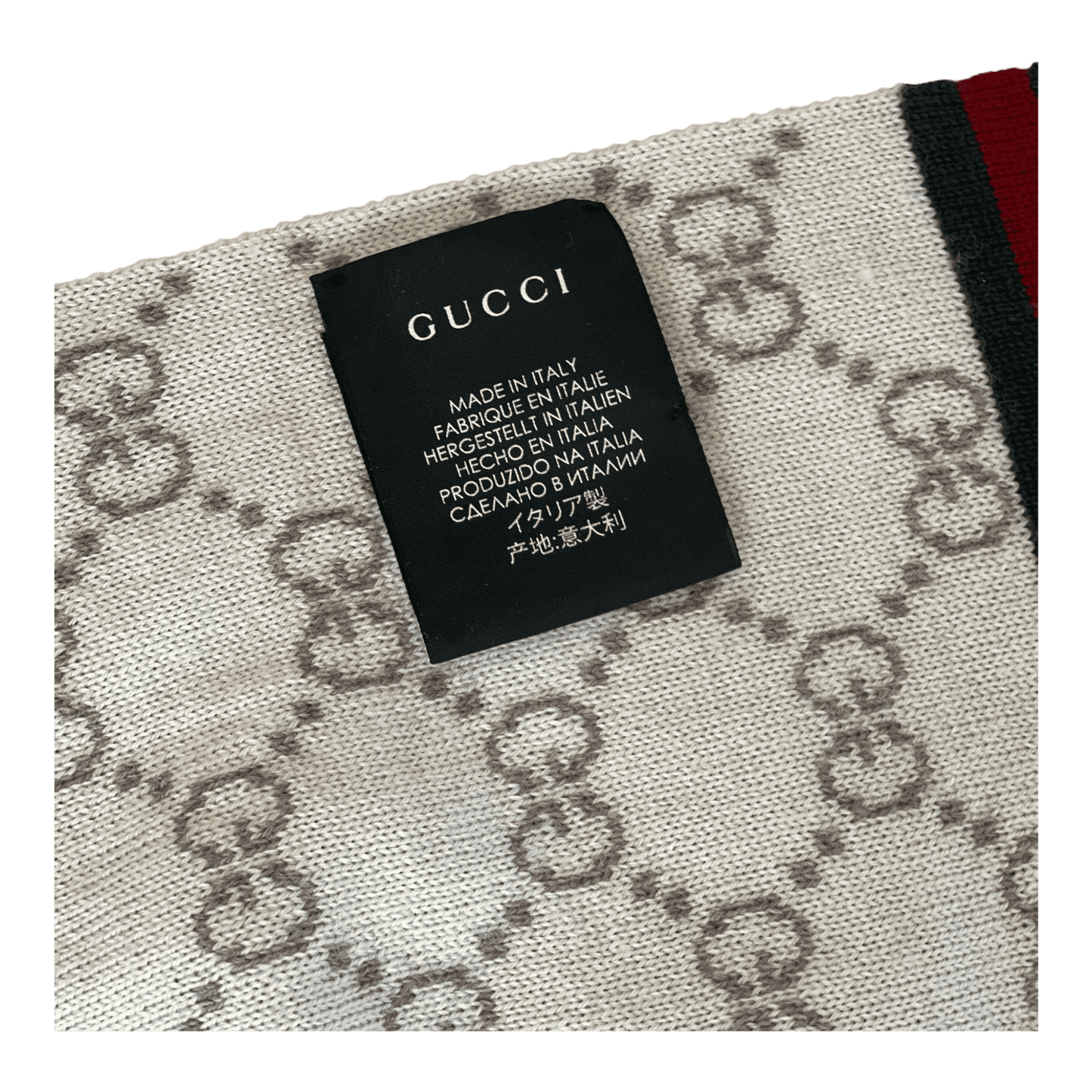 Gucci Scarf tag