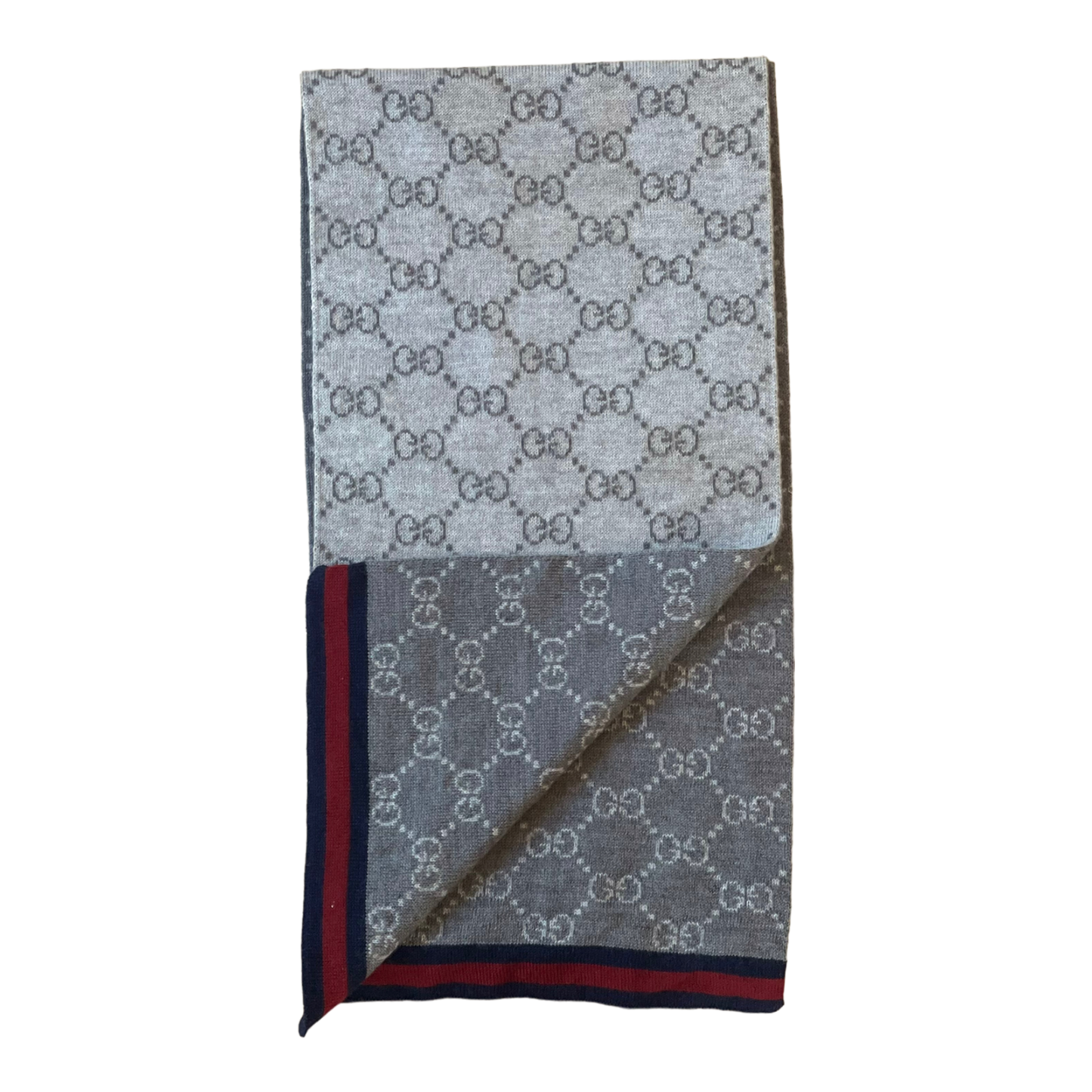 Gucci Monogram Scarf - Grey