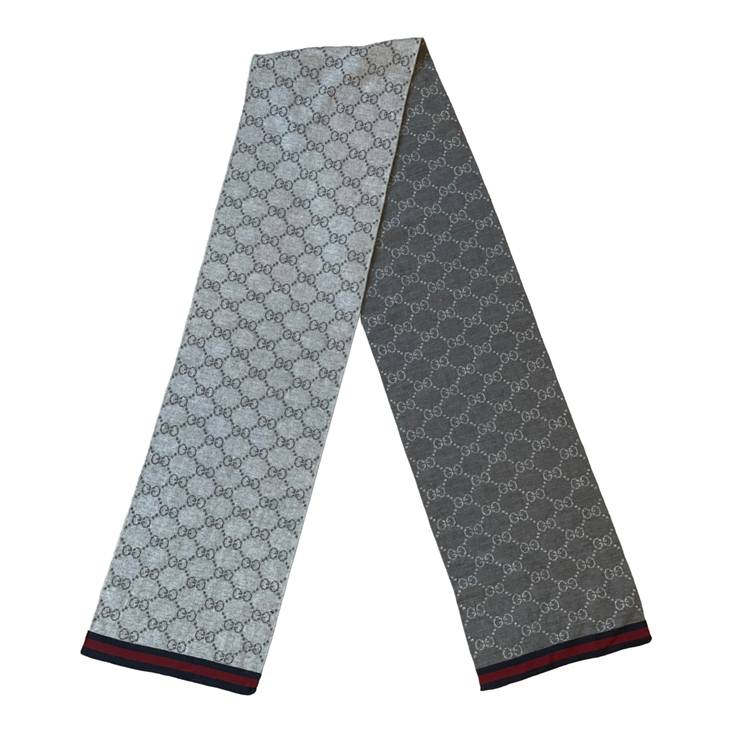 Gucci Monogram Scarf - Grey