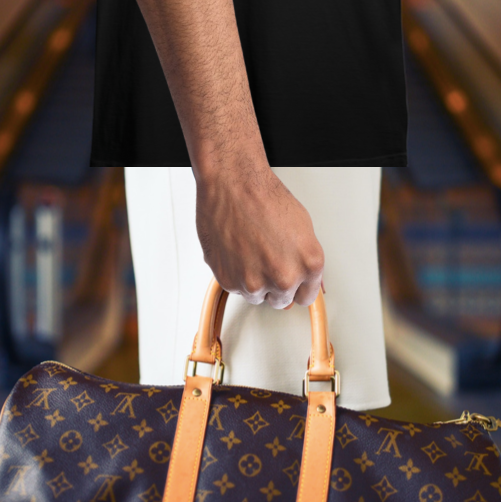 Louis Vuitton Monogram Macassar Keepall Bandoulière 45 Handbag