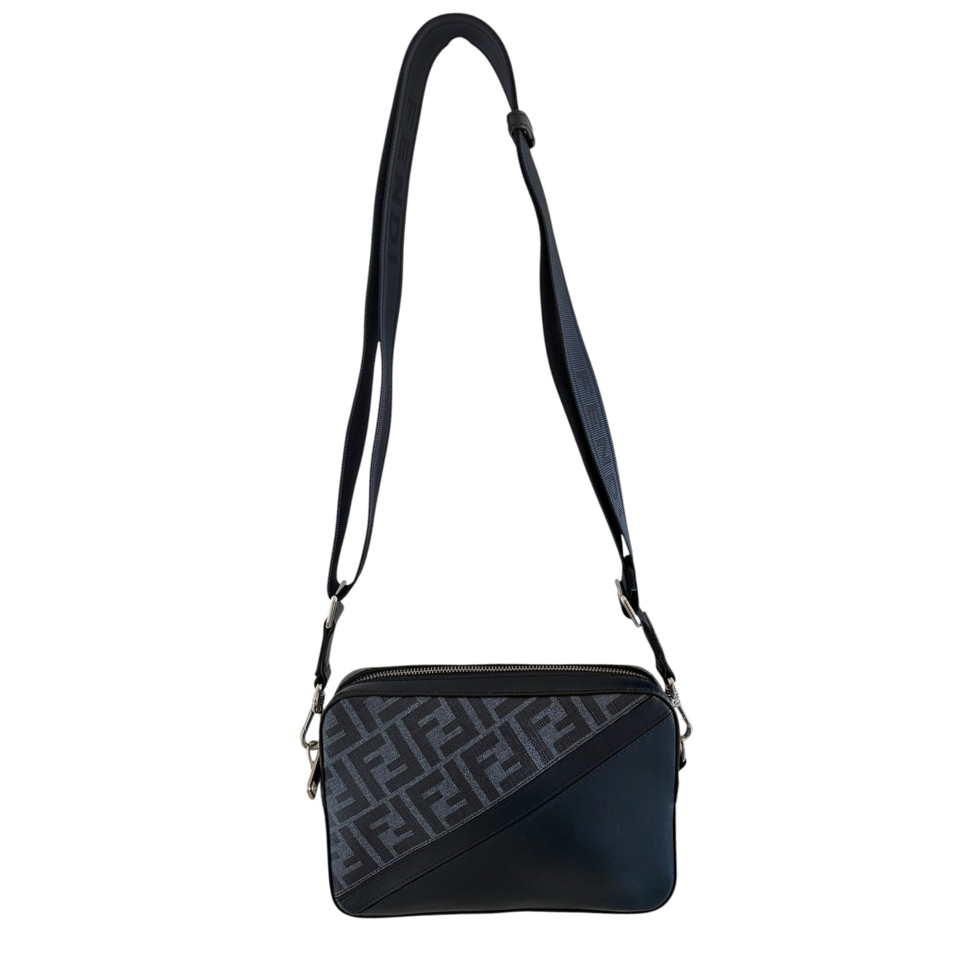 Fendi FF Blue Diagonal Bag