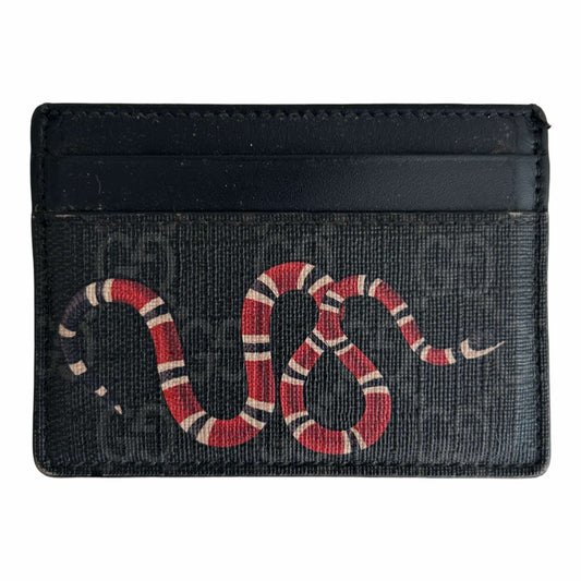 Gucci GG Supreme Kingsnake Card Holder - 451277