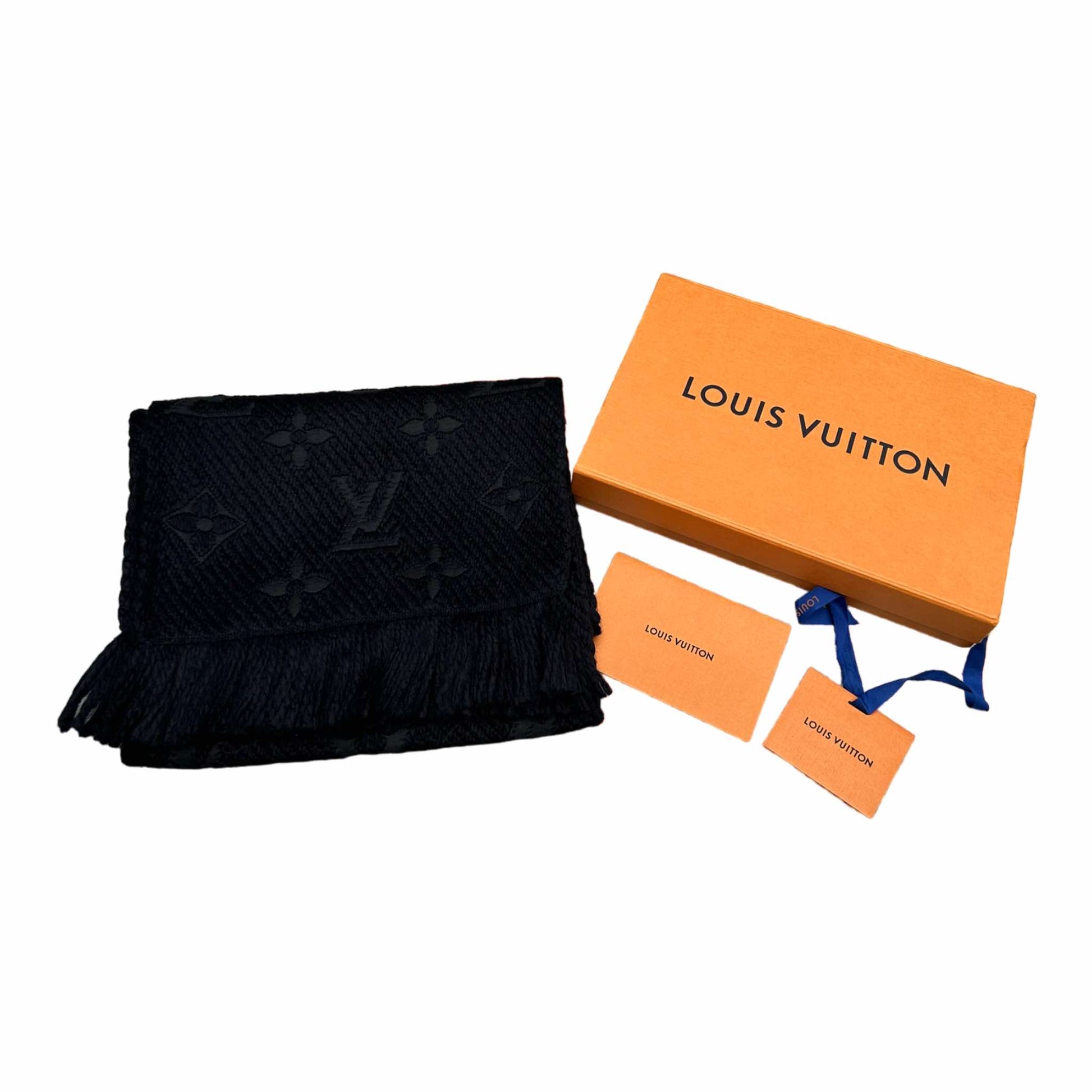 Louis Vuitton Black Logomania Scarf