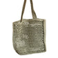 Prada Light Green Crochet Tote Bag