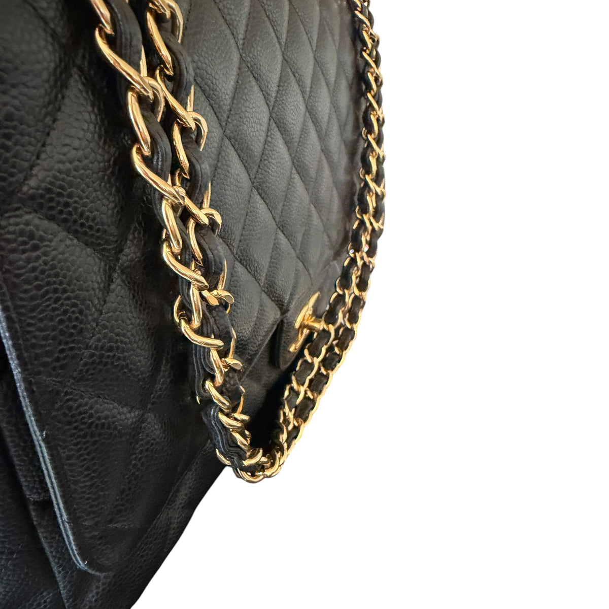 Chanel Timeless Classic Quilted Caviar Maxi Double Flap