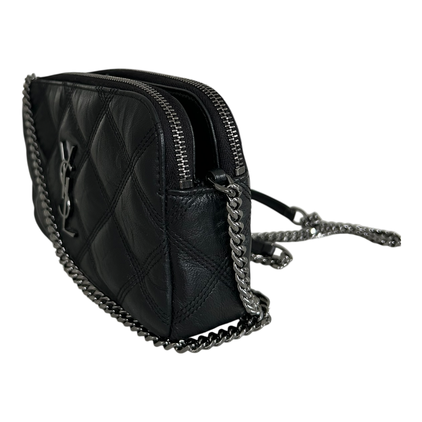 Saint Laurent Becky Double Zip Shoulder Bag - 608941