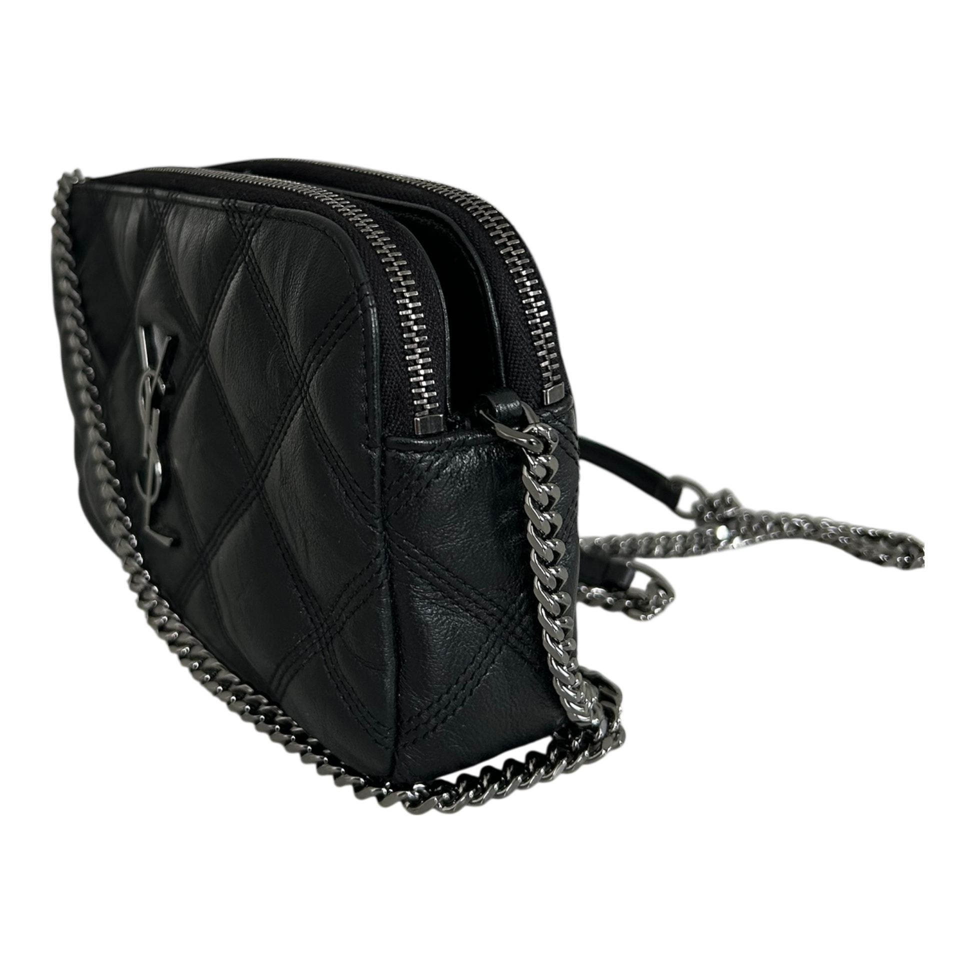 Saint Laurent Becky Double Zip Shoulder Bag - 608941