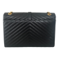 Saint Laurent Black Large Envelope Flap Bag - 354118