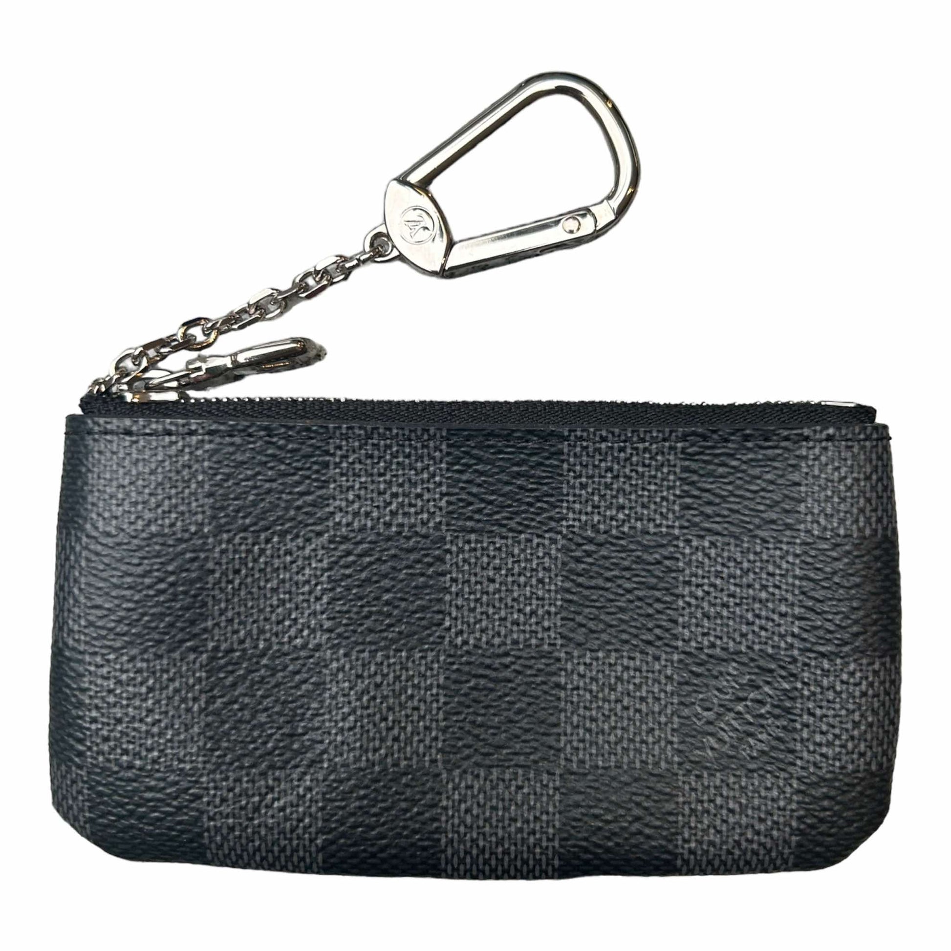 Brand New Louis Vuitton Damier Graphite Key Pouch N60155
