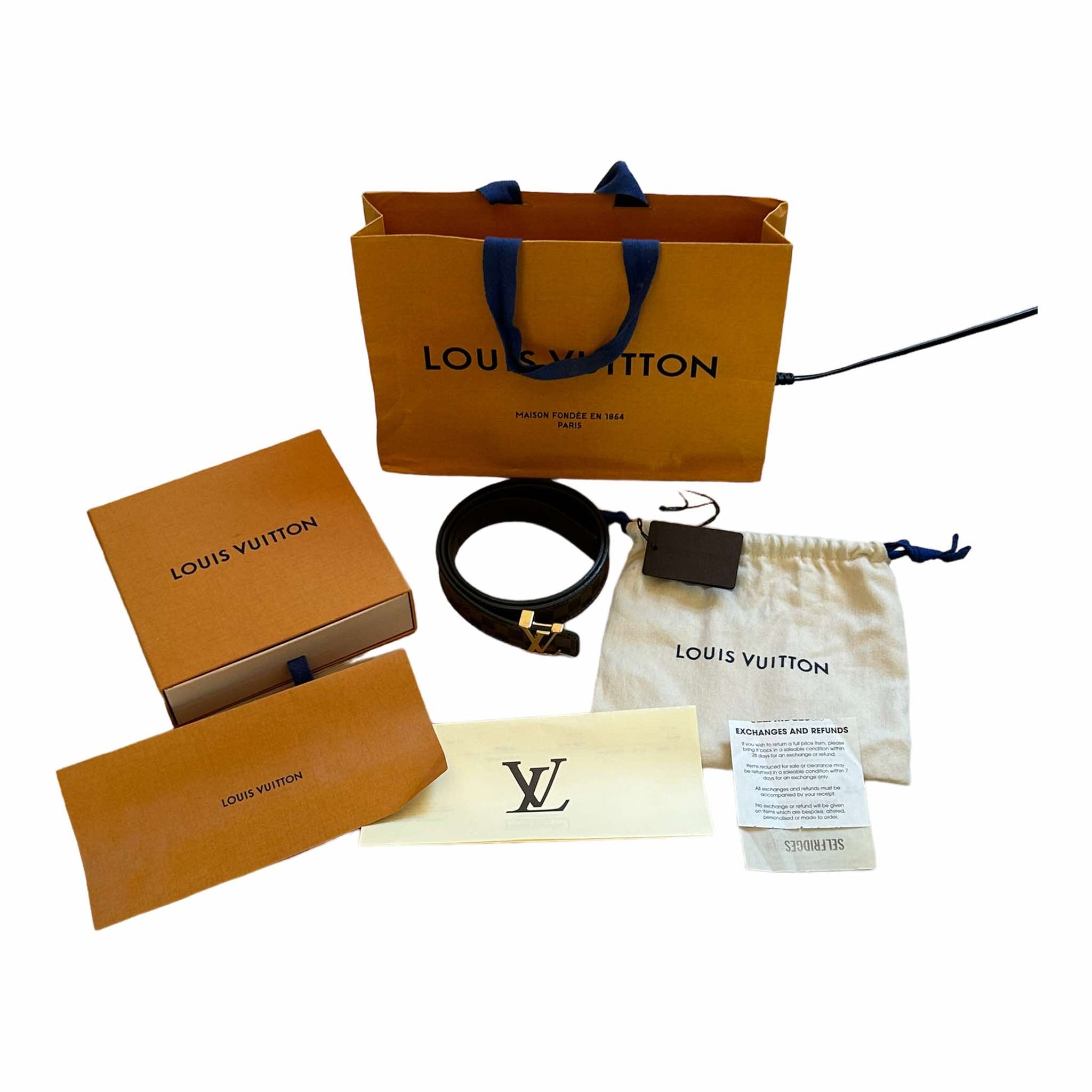 Louis Vuitton Initials 25mm Belt (80/32) - M9267W