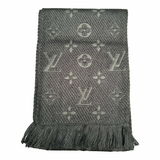 Louis Vuitton Black Logomania Scarf