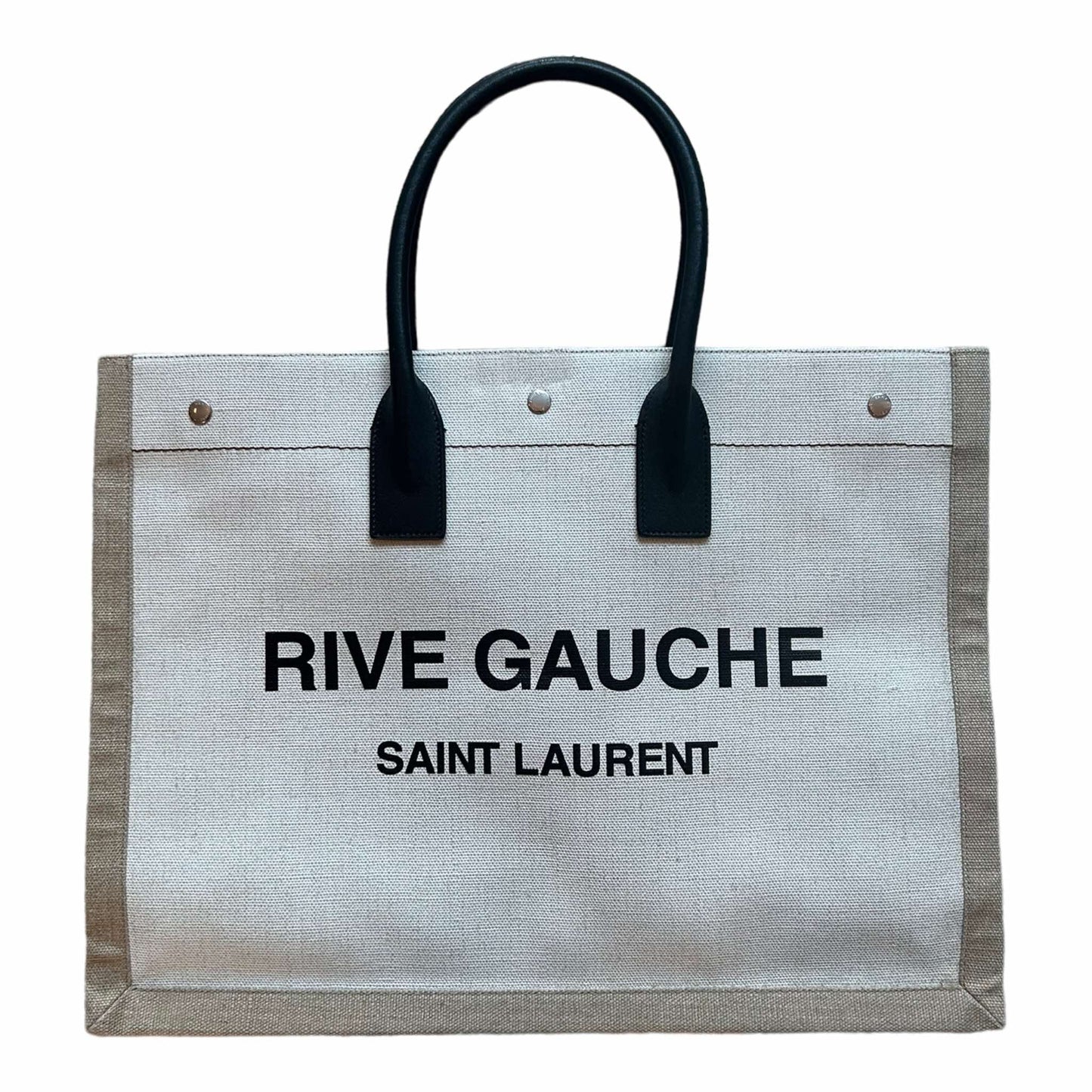 Saint Laurent Cream Rive Gauche Tote