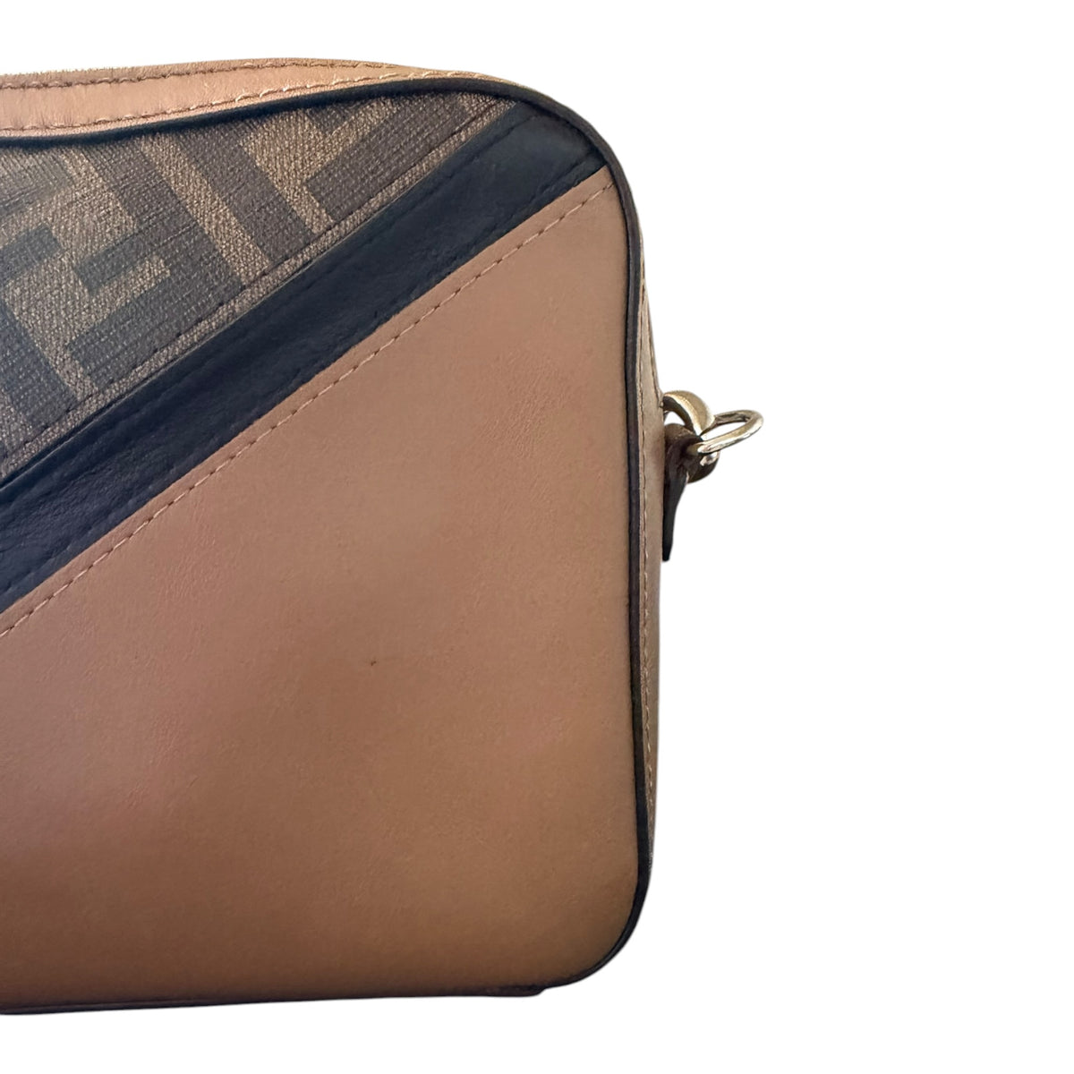 Fendi FF Brown Diagonal Bag