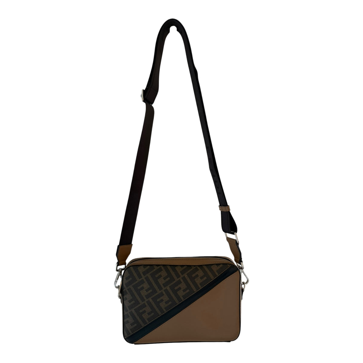 Fendi FF Brown Diagonal Bag