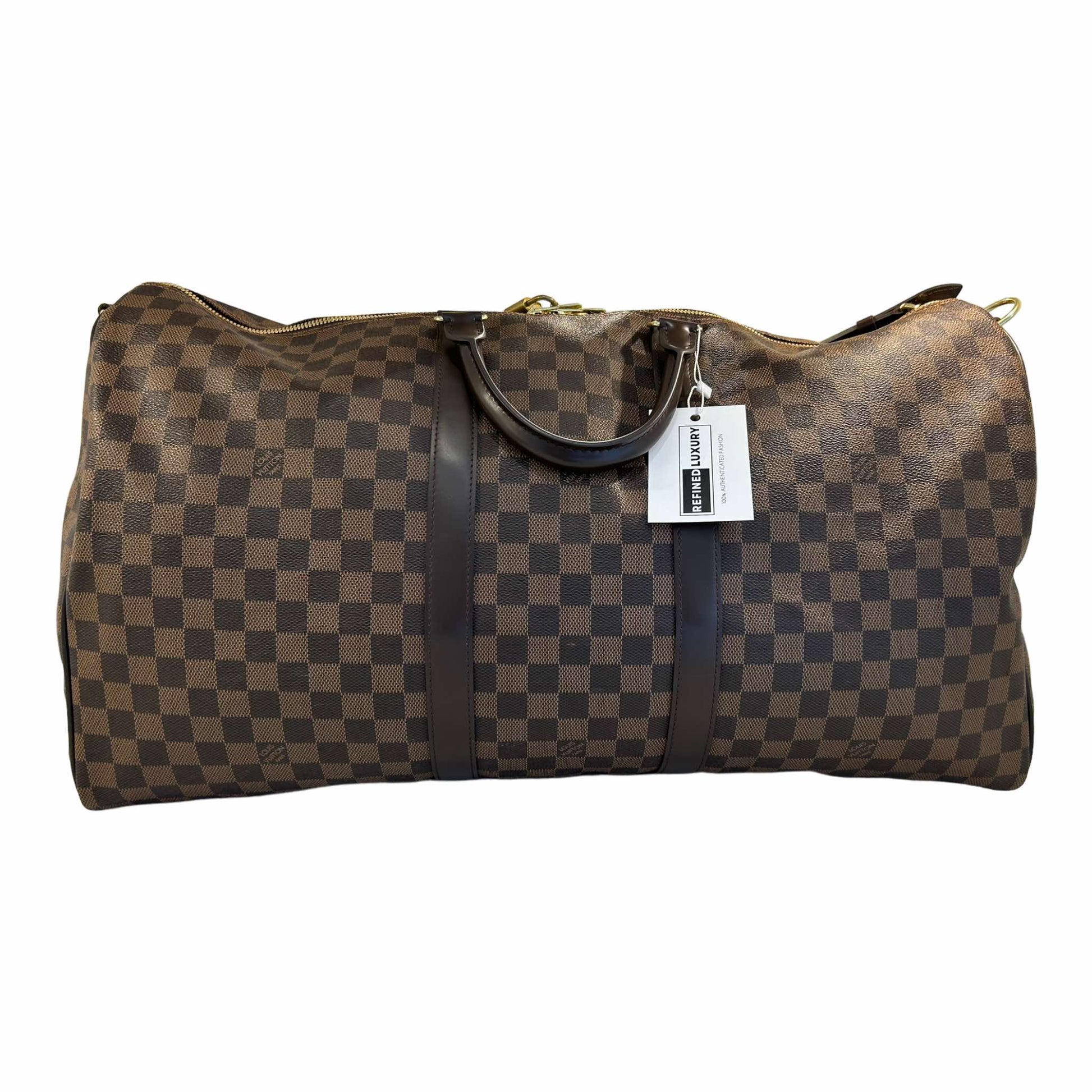 Louis Vuitton Damier Ebene Bandoulière Keepall 55 - N41414