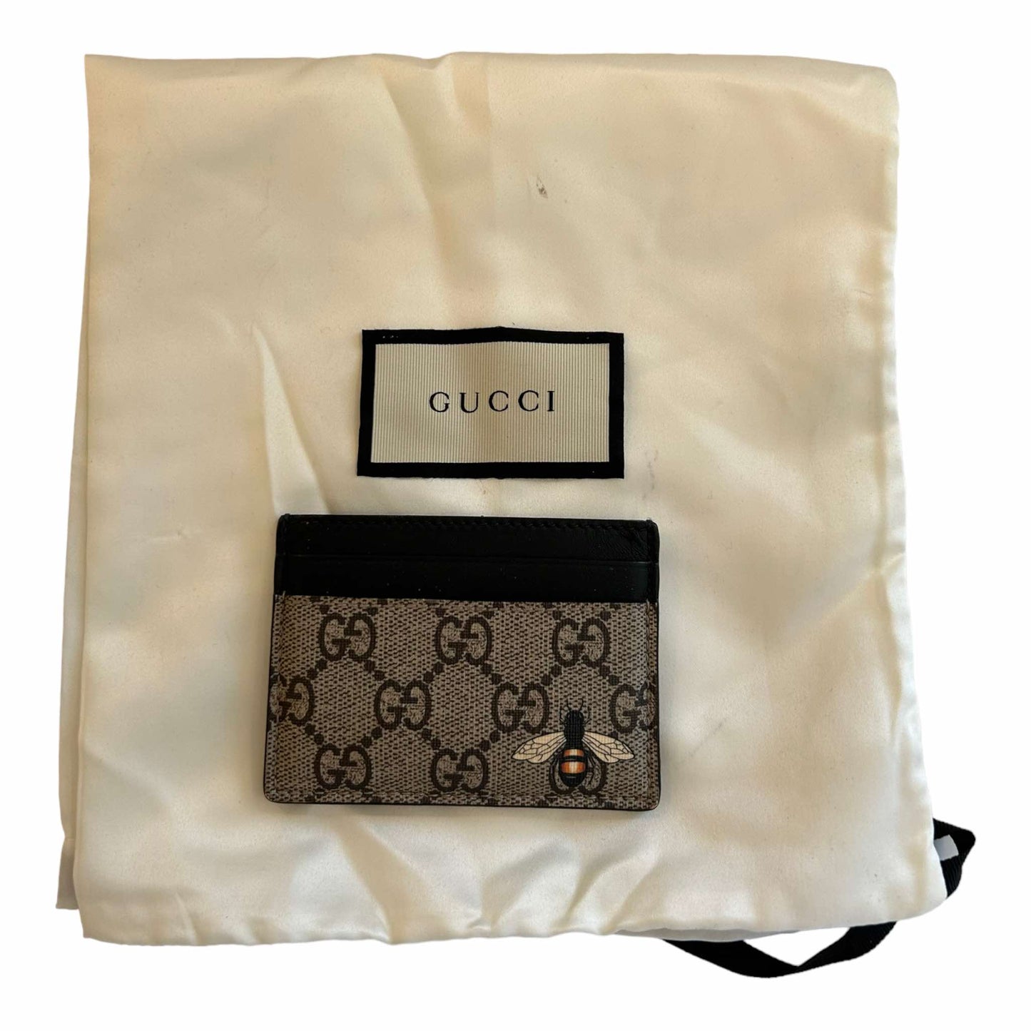 Gucci GG Supreme Bee Card Holder - 451277