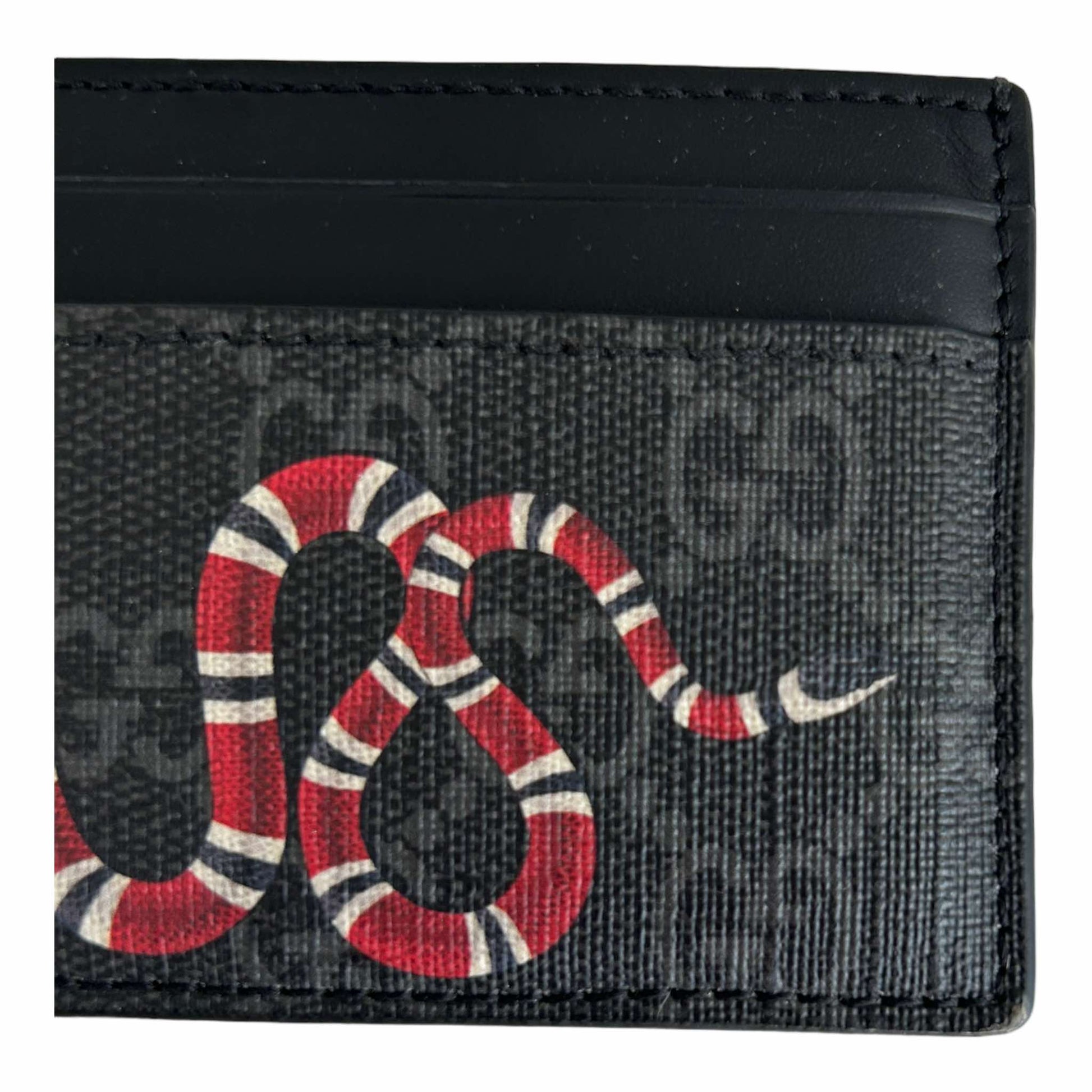 Gucci GG Supreme Kingsnake Card Holder - 451277