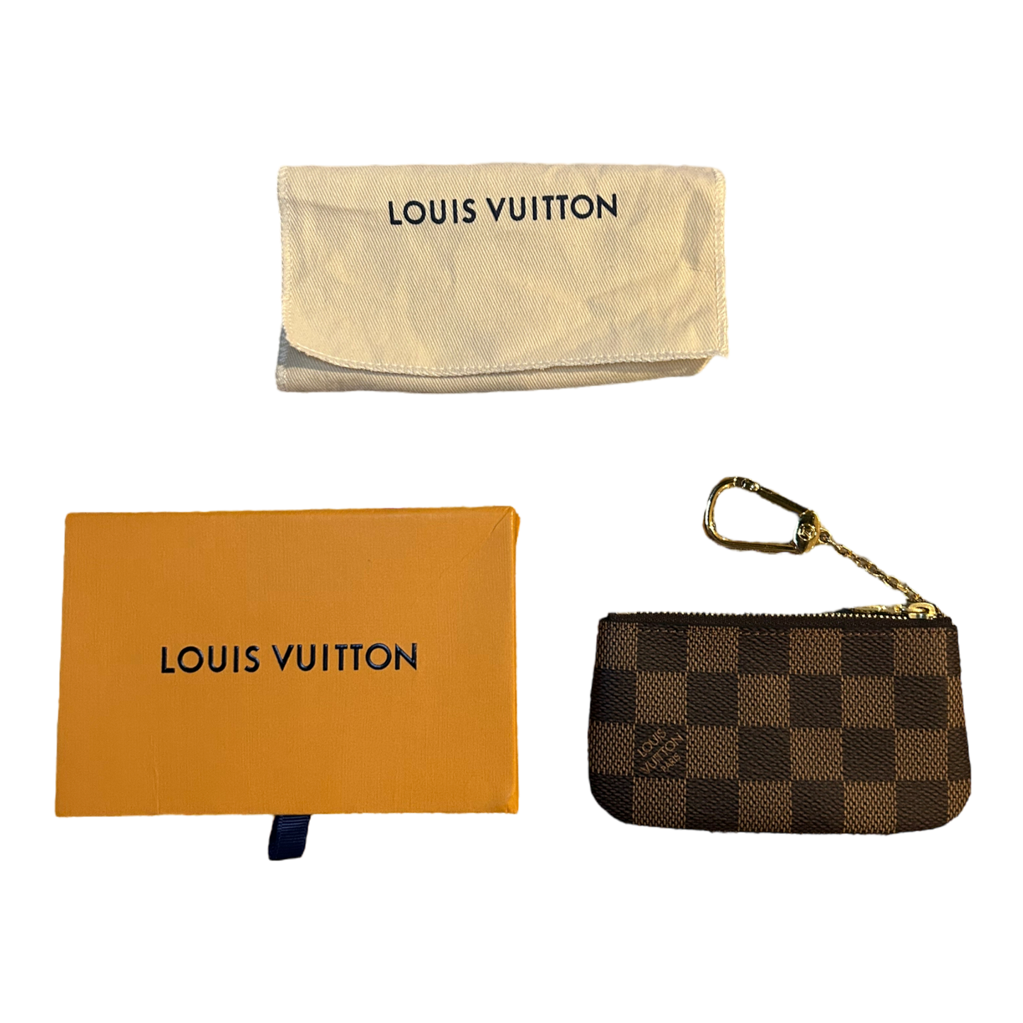 Louis Vuitton Damier Ebene Key Pouch - N62658