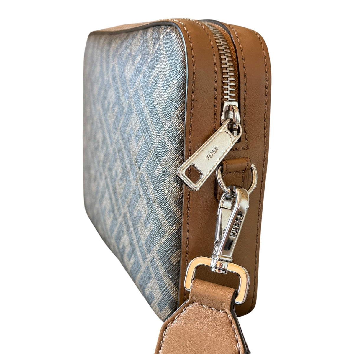 Fendi FF Brown Diagonal Bag