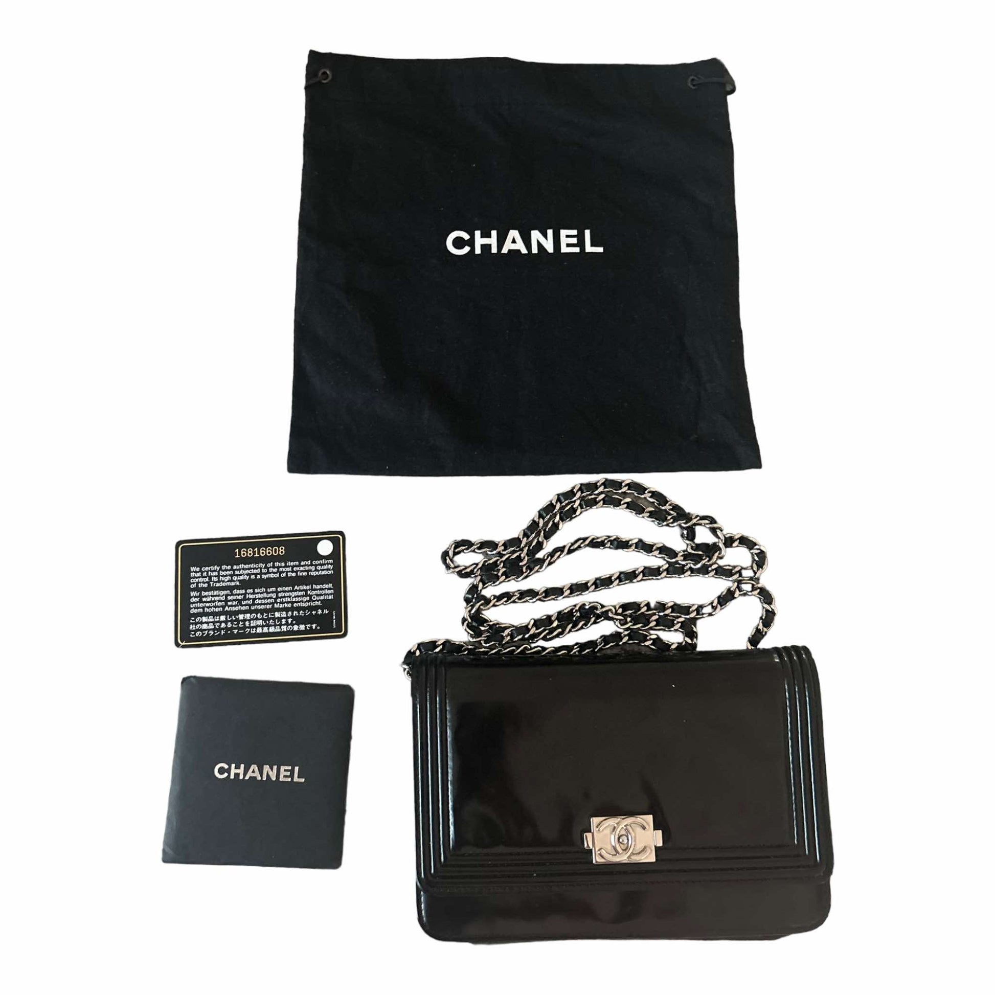 Chanel Glazed Boy Wallet On Chain WOC