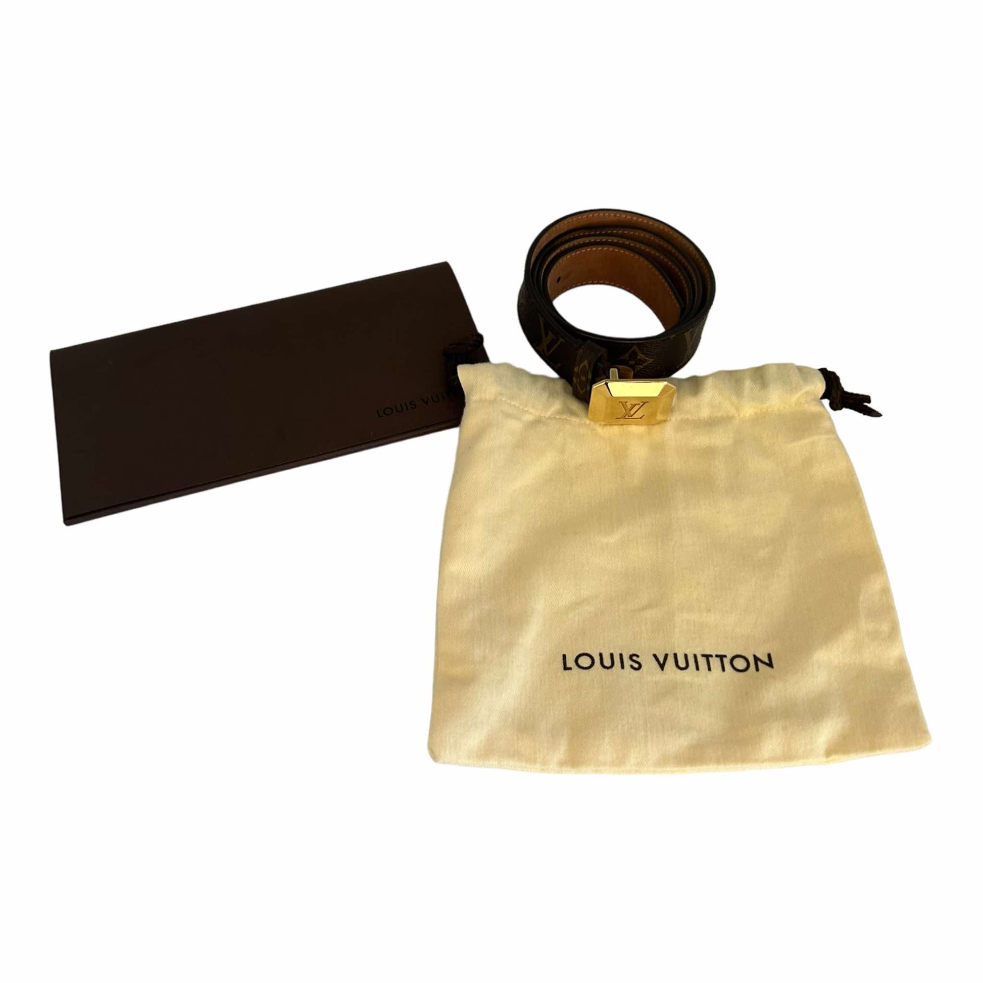 Louis Vuitton Monogram Cabochon Belt (95/38) - M9872