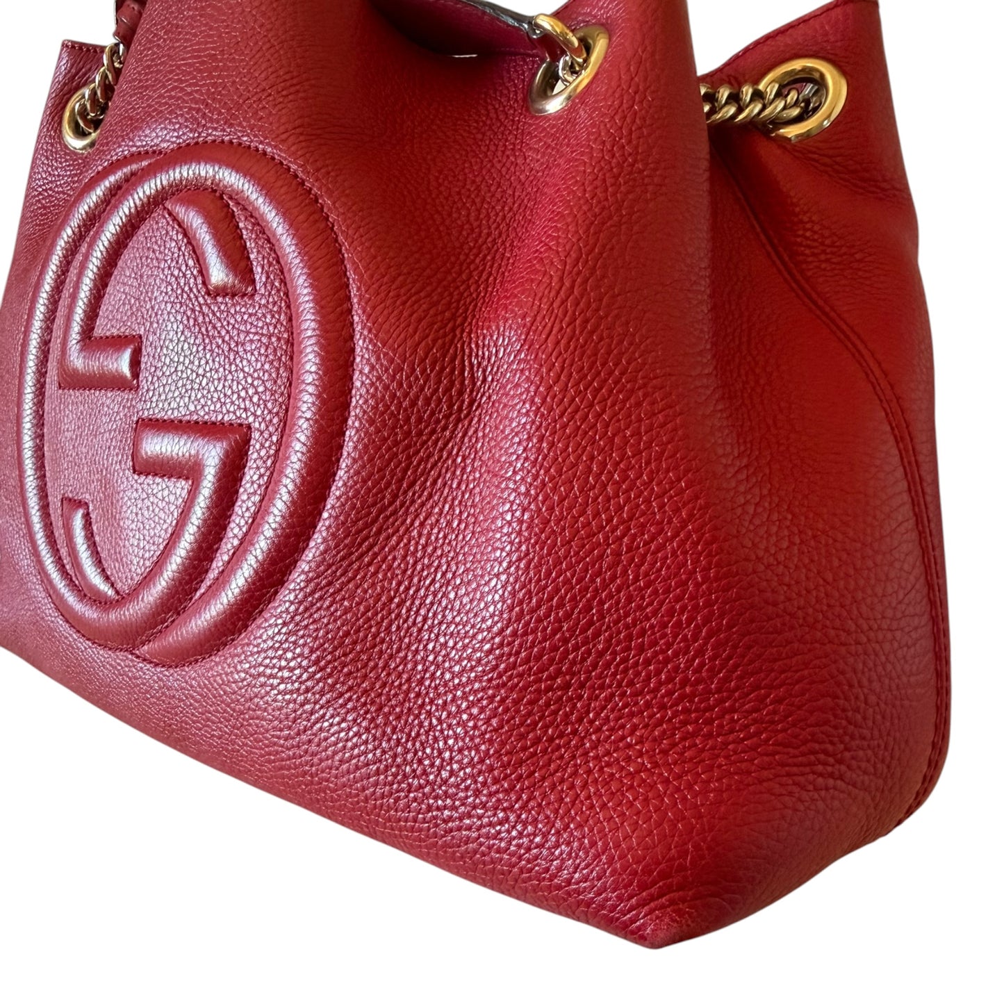Gucci Red Soho Chain Shoulder Bag - 308982