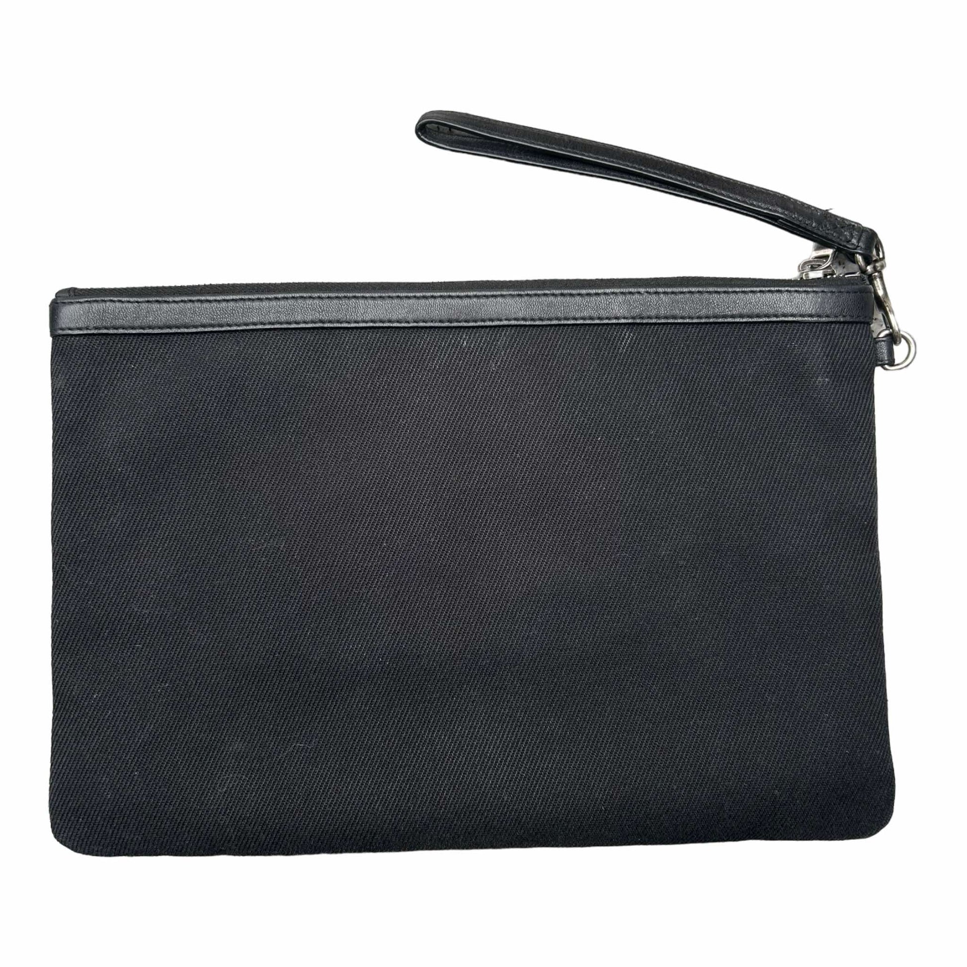 Saint Laurent Rive Gauche Black Camo Pouch - 581369