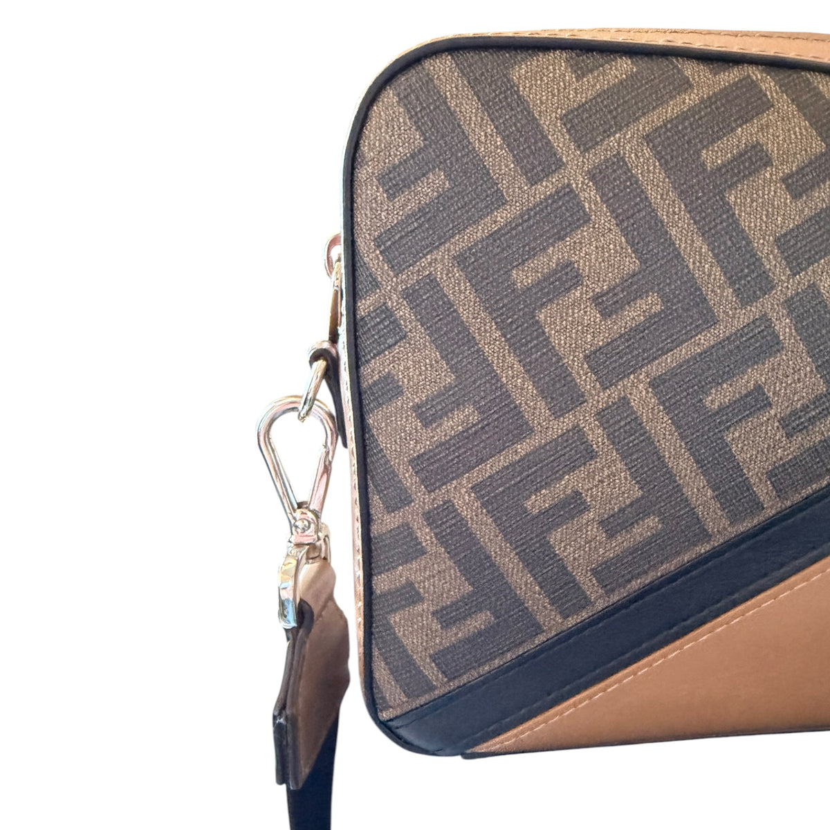 Fendi FF Brown Diagonal Bag