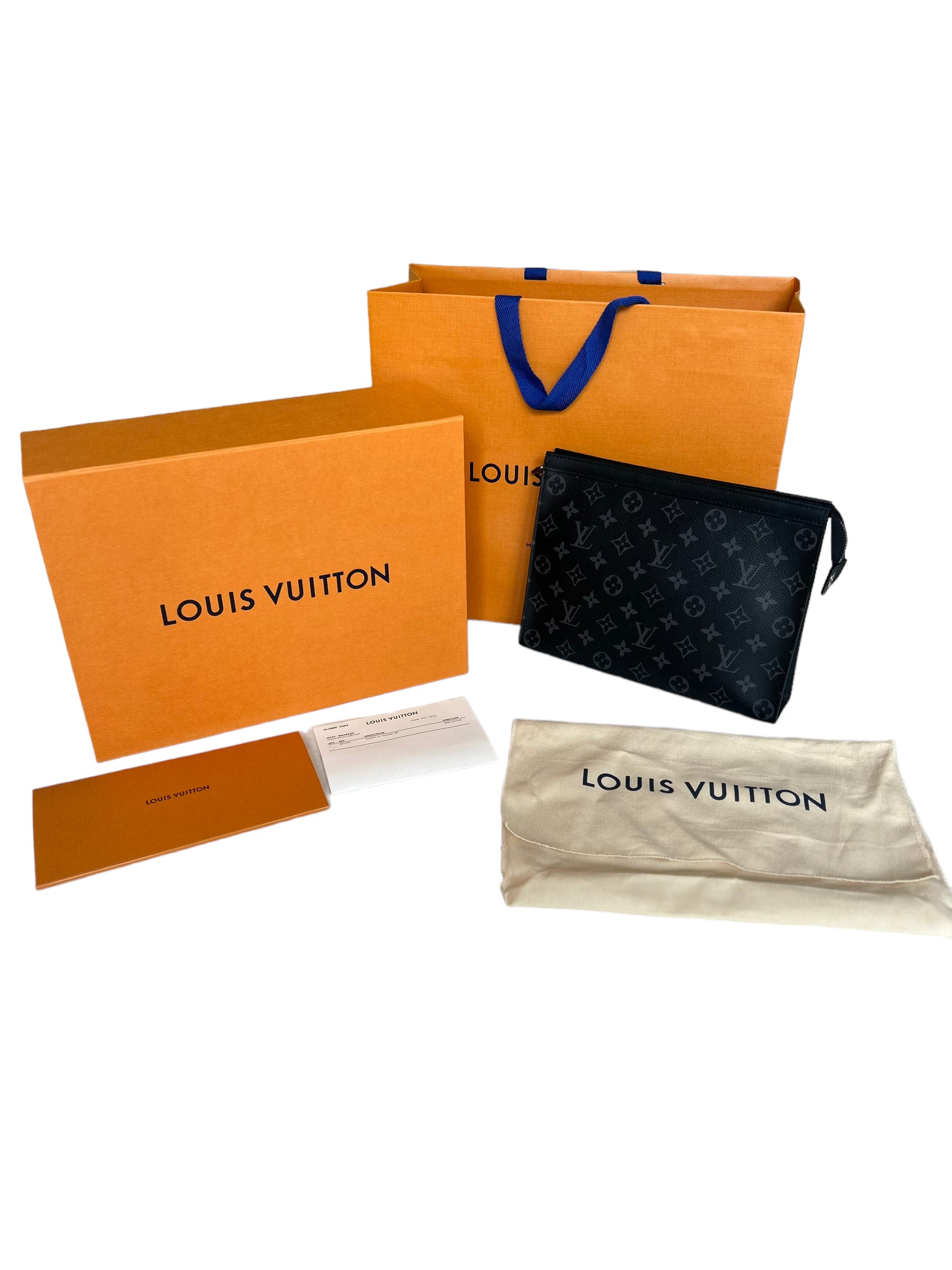 Louis Vuitton Monogram Eclipse Pochette Voyage MM - M61692