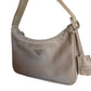 Prada Re-Edition 2000 Neutral Re-Nylon Mini Bag