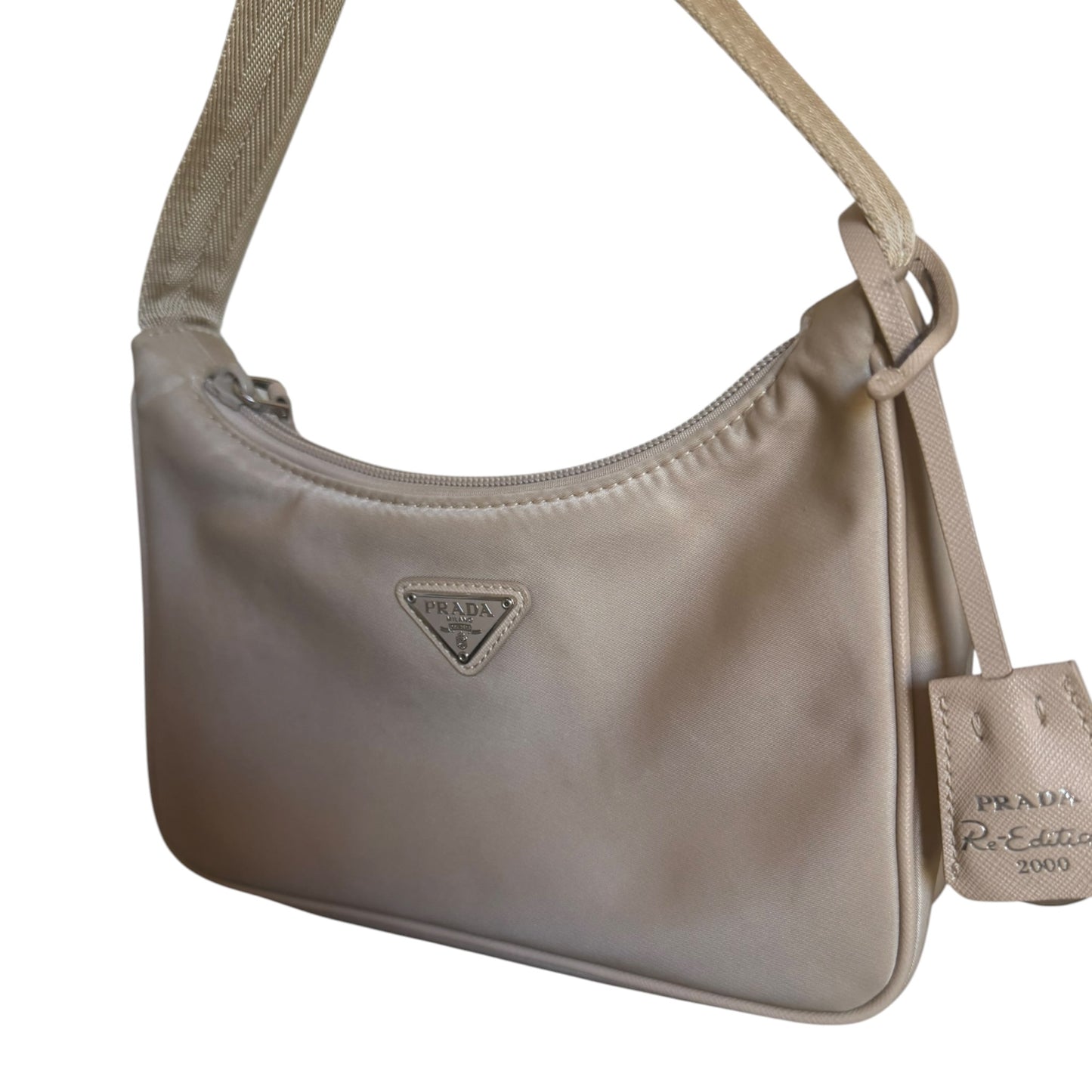 Prada Re-Edition 2000 Neutral Re-Nylon Mini Bag