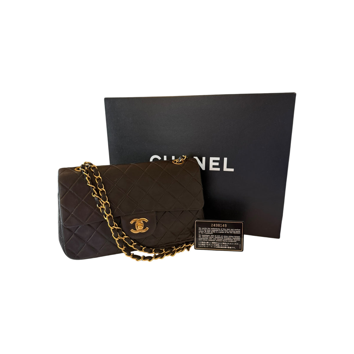 Chanel Vintage Medium Quilted Lambskin Double Flap