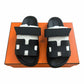 Hermès Chypre Sandals Noir - Size EU 34.5